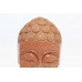 Natural Brown Golden Star Sand Stone God Buddha Head Decorative Statue idol